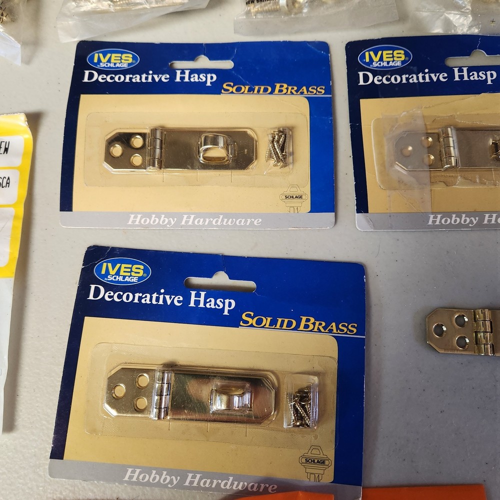 Brass Hardware - 38 Packs, Hasps, Sash Locks & more