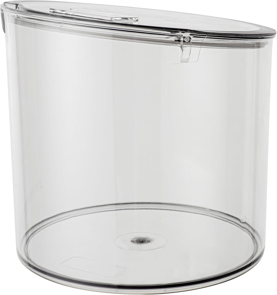 Storage Jar 1 Count 2.64 Gal Clear Plastic Hinged Lid Bulk Ingredient Container