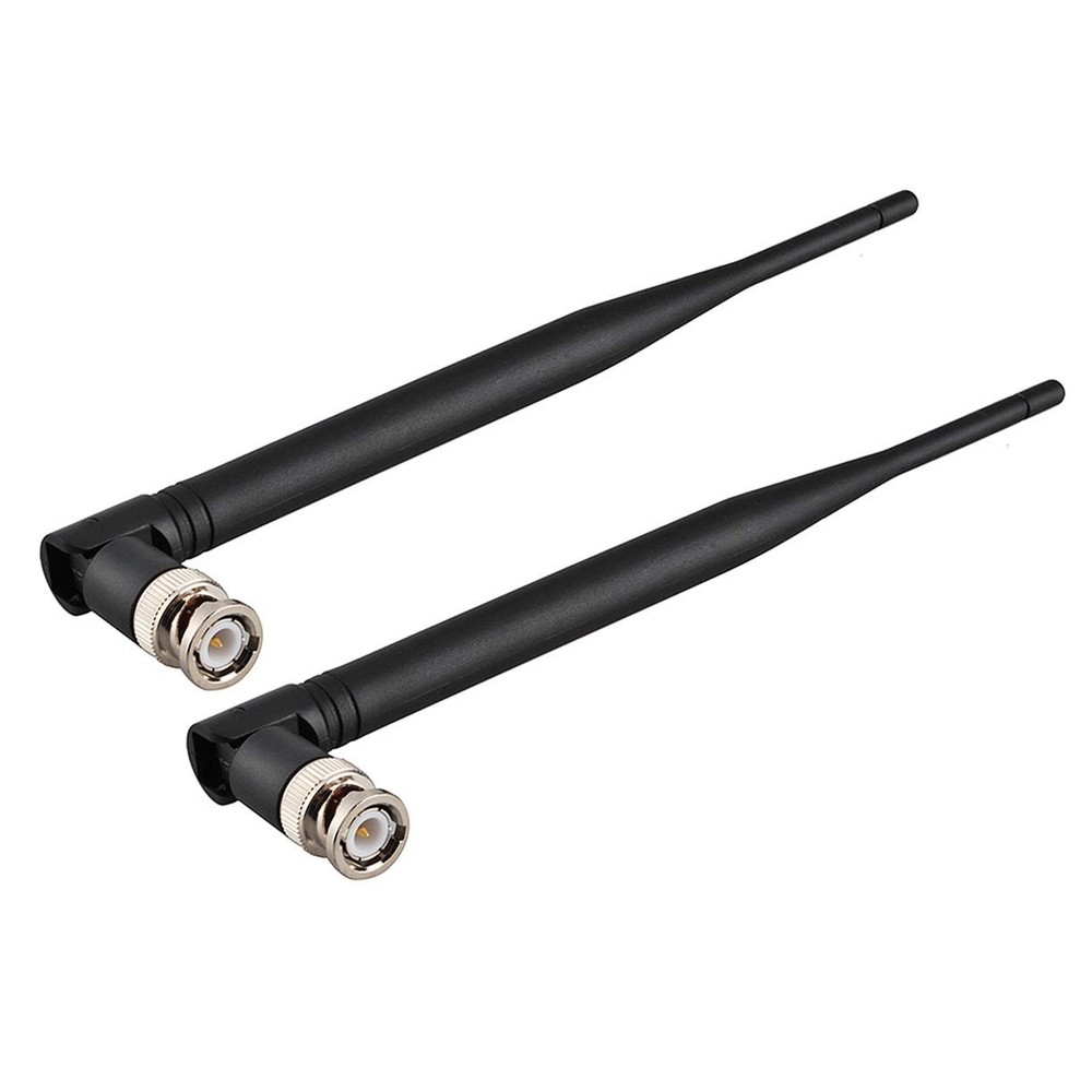 Bingfu Wireless Microphone Receiver Antenna UHF BNC 2-pack, Black