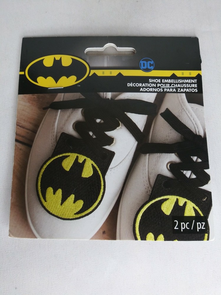 DC Comics Batman Shoe Embellishment (2pcs) New