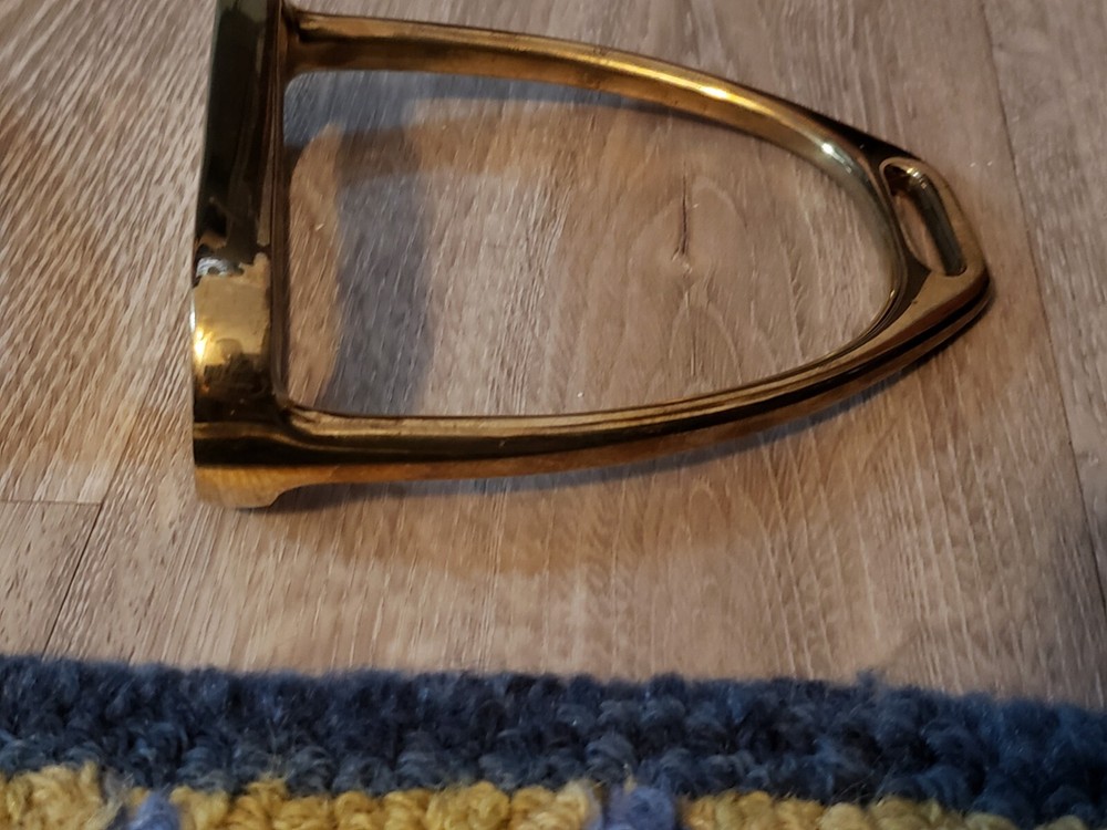 Brass Stirrups and Loose Ring Snaffle Bit