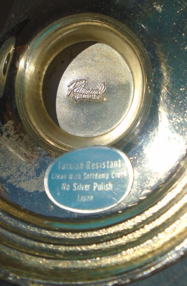 Sugar Scuttle Bowl Raimond Japan Silver Plate Vintage