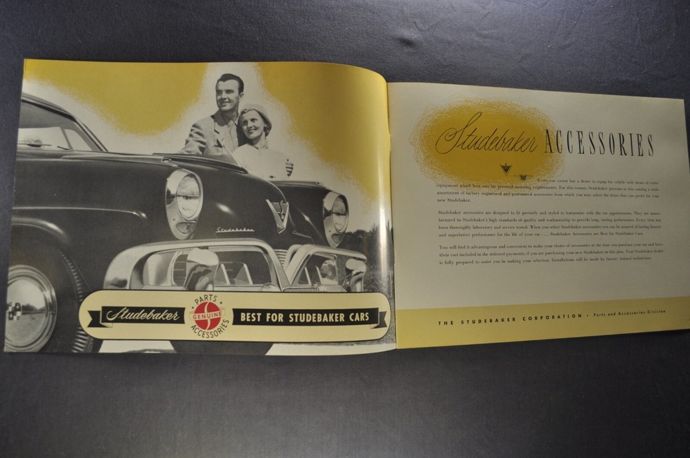 1952 Studebaker Accessories Brochure Commander Champion Excellent Original 52