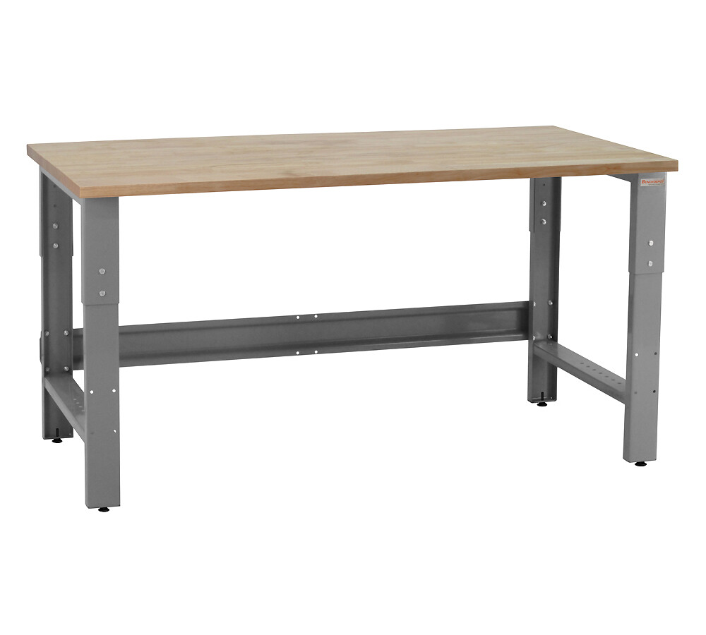 BenchPro R Series Solid Maple Top 24"D x 72"W Production Work Table