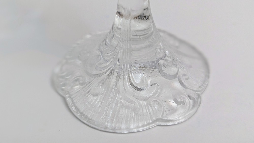 Vintage Patterned Glass Candle Holders
