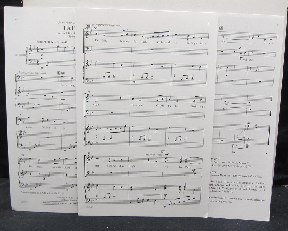 Father (Level 3) - Herb Frombach - Sheet Music 2004