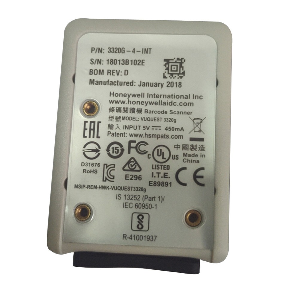 Honeywell Vuquest 3320G-4-INT 2D Barcode Reader Bar Code Scanner w/ RS232 Cable