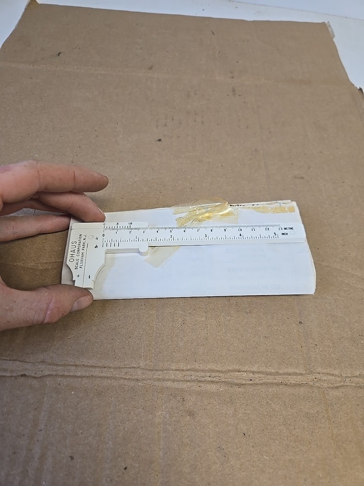 Ohaus Scale Corp 5" Caliper 13mm Precision Measure Reloading Tool W/Instructions