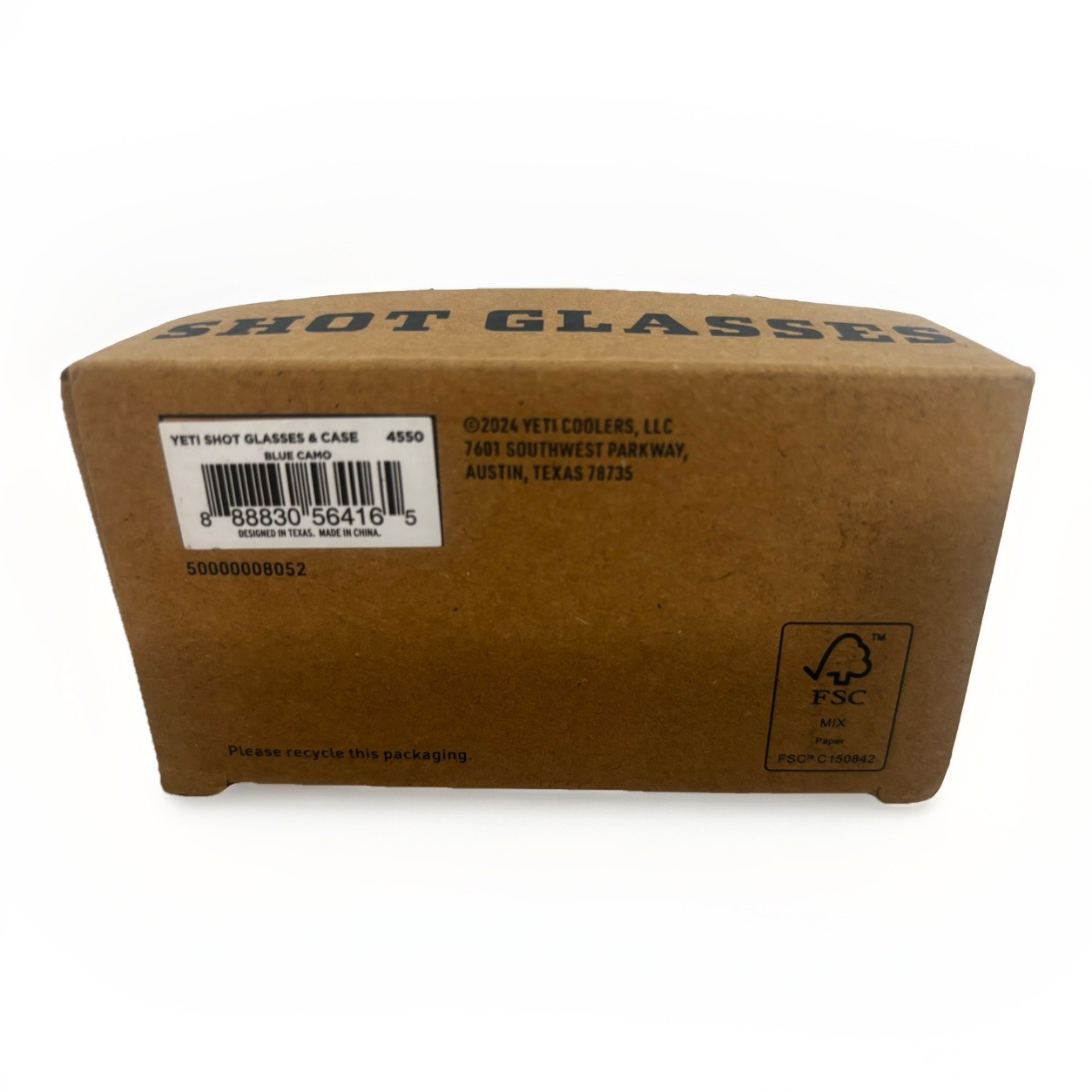 4 Yeti BLUE CAMO Shot Glasses with Matching Color Carrying Case