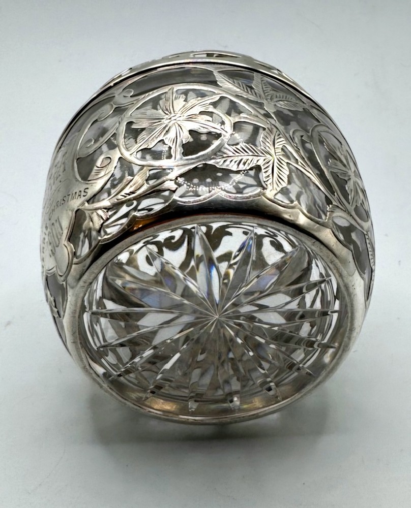 Antique Gorham Sterling Silver Cut Work String /Thread Holder . C1900.