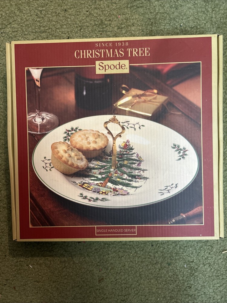 Spode Christmas Tree 10 1/2"  Single Handled Server