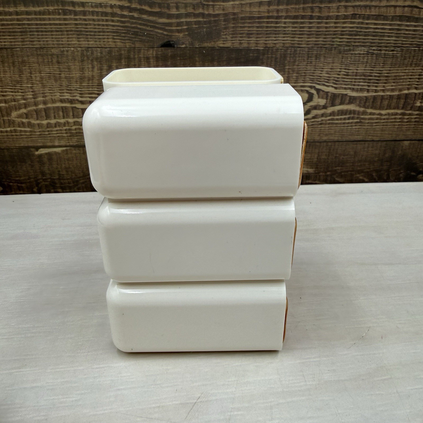 Vintage 1970s Modernism Mid Century Modern Tidy Caddy Desk Organizer Butterfly