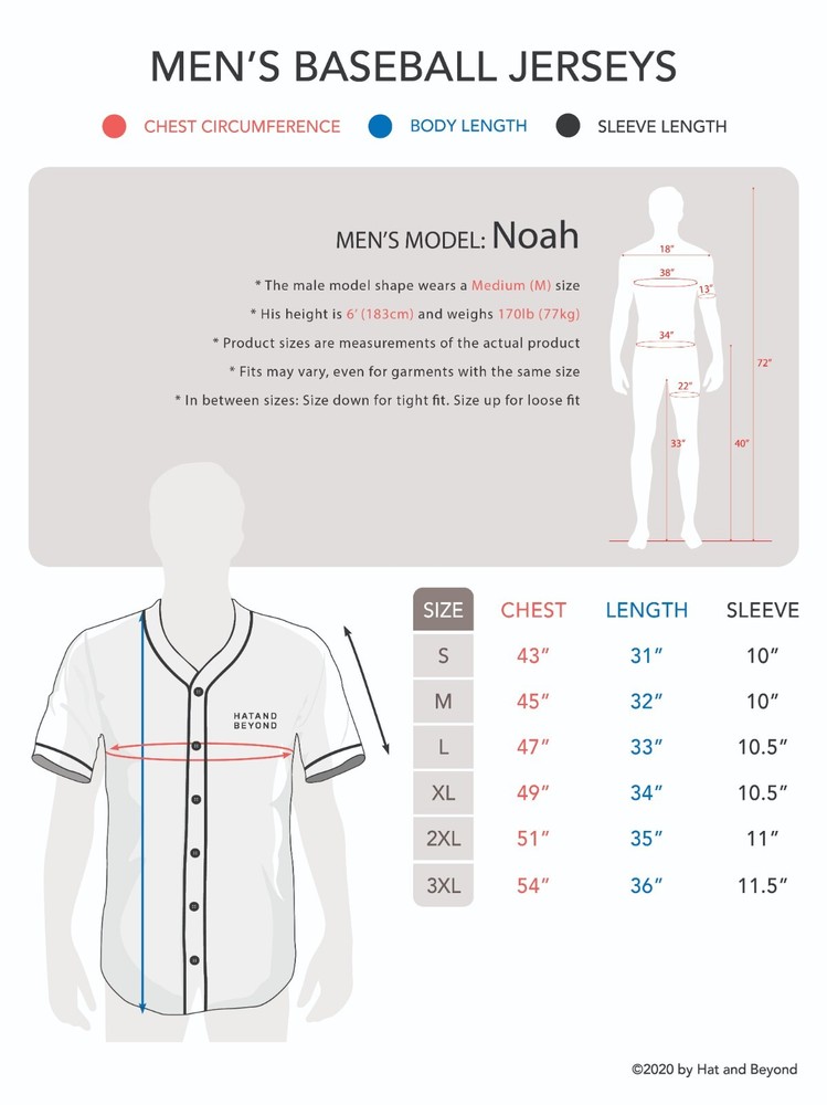 Mens Baseball Jersey MLB Plain T Shirt Team Uniform Solid Button Tee