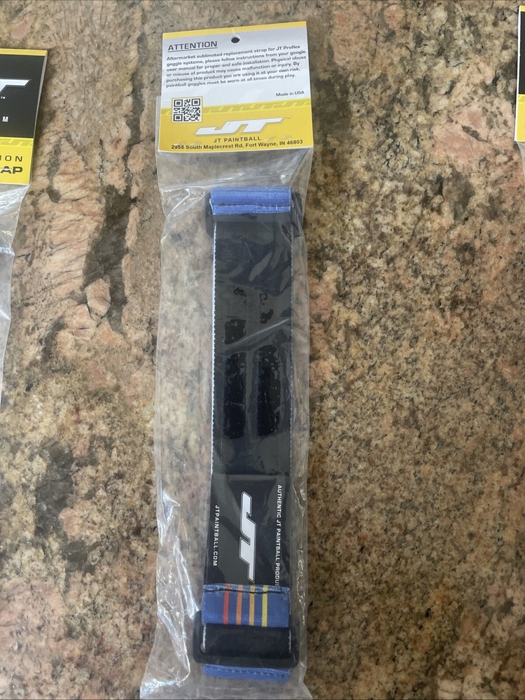 Jt Goggle Strap Baseball Logo 4 Line Printed