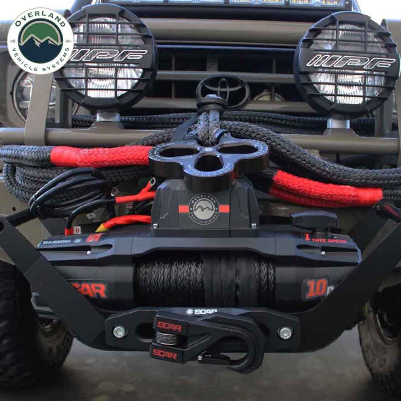 Overland Vehicle Systems SCAR 10S - 10,000 lbs. Rated Synthetic Rope Winch
