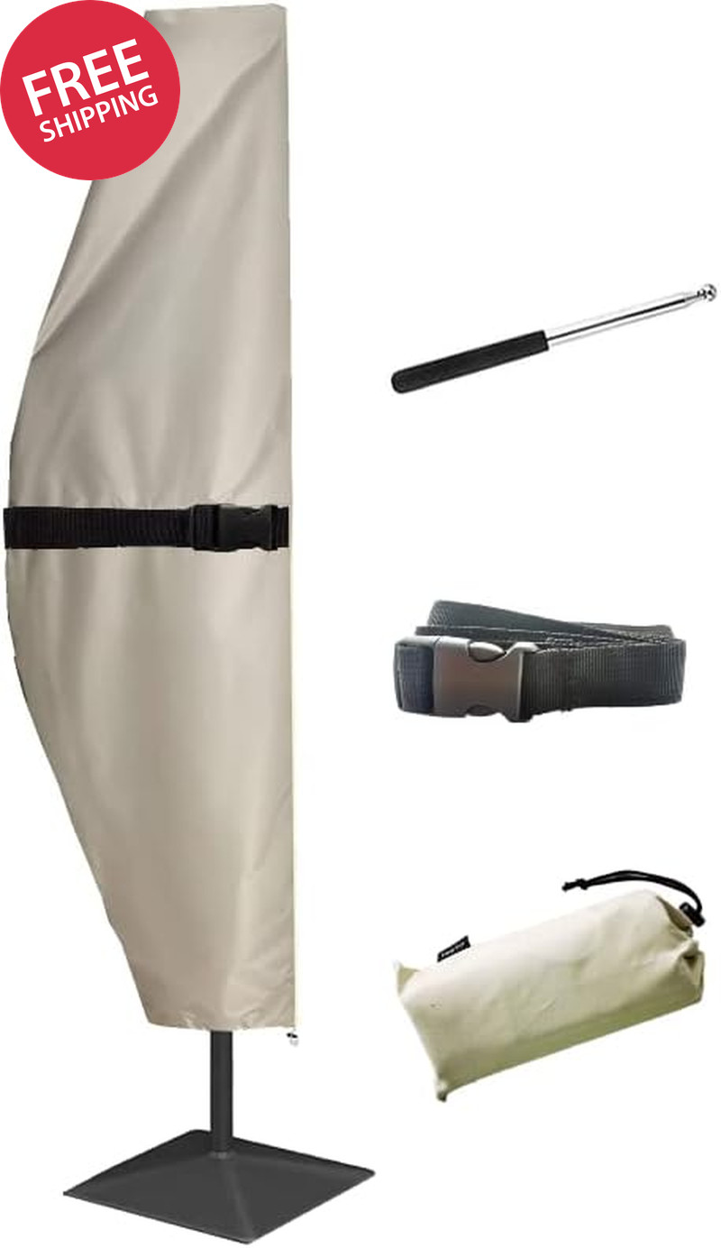 Patio Umbrella Cover, Outdoor Offset Banana Style Cover, Fits Cantilever Offset