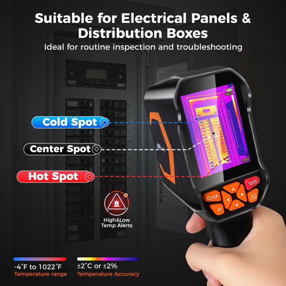 ANXTECH Handheld Thermal Camera TISR Resolution 512*384 Dual Camera