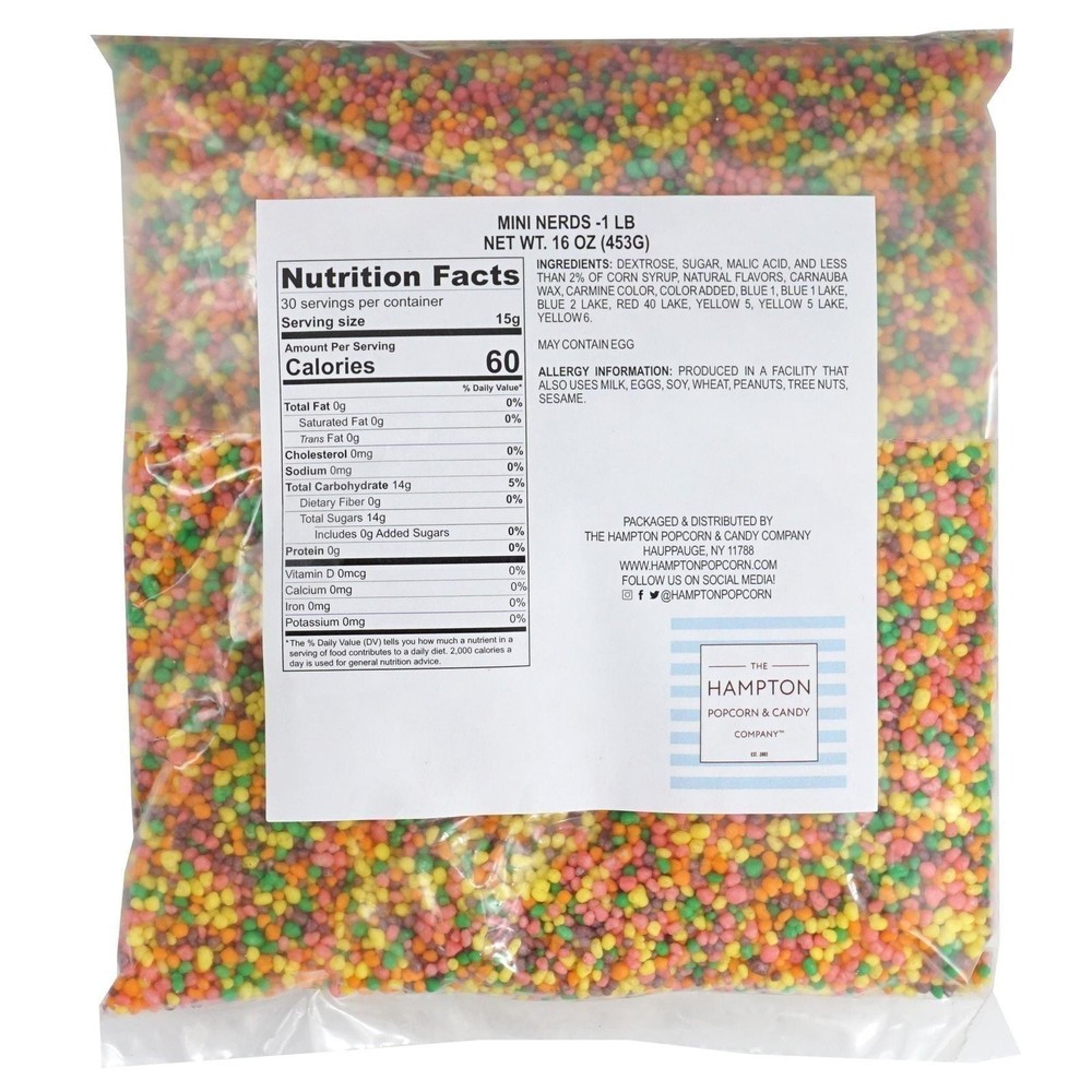 Nerds Candy Rainbow Bulk Bag, Hard Candy