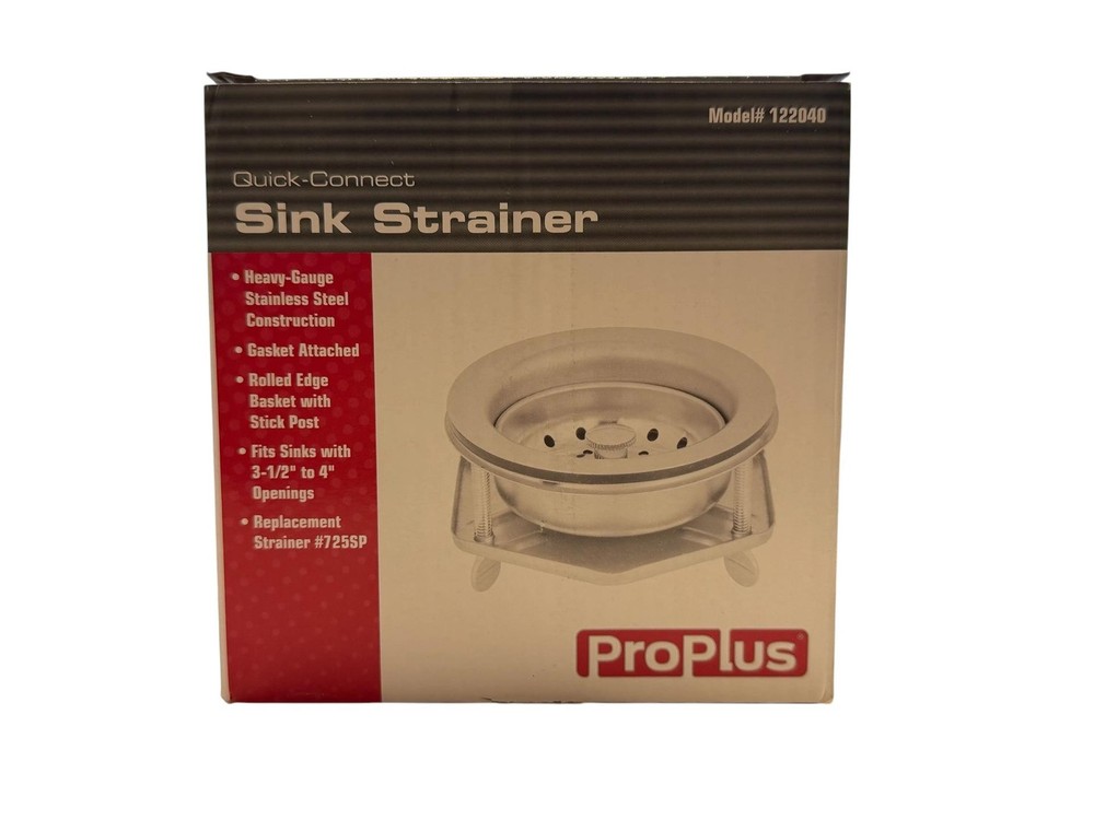 PROPLUS Quick-Connect Sink Strainer Model# 122040