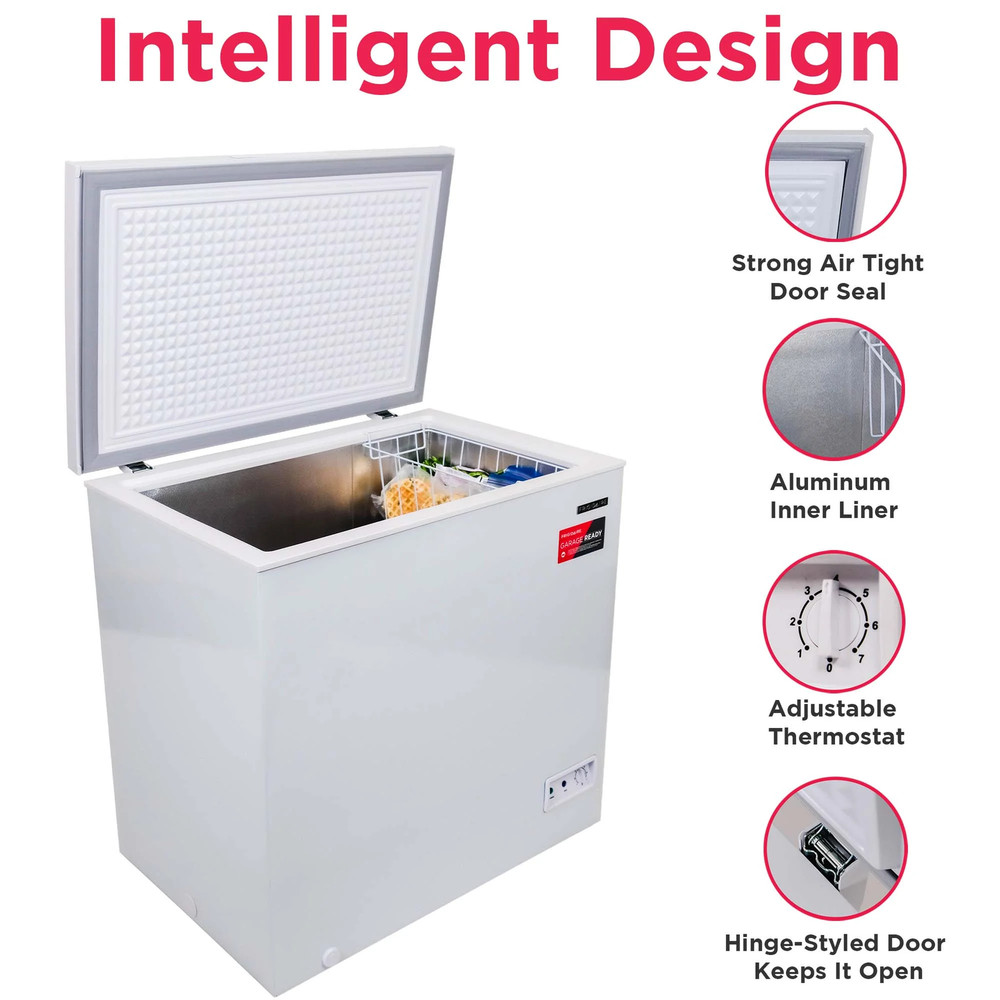 7.0 Cu. Ft. Chest Freezer, EFRF7003, White