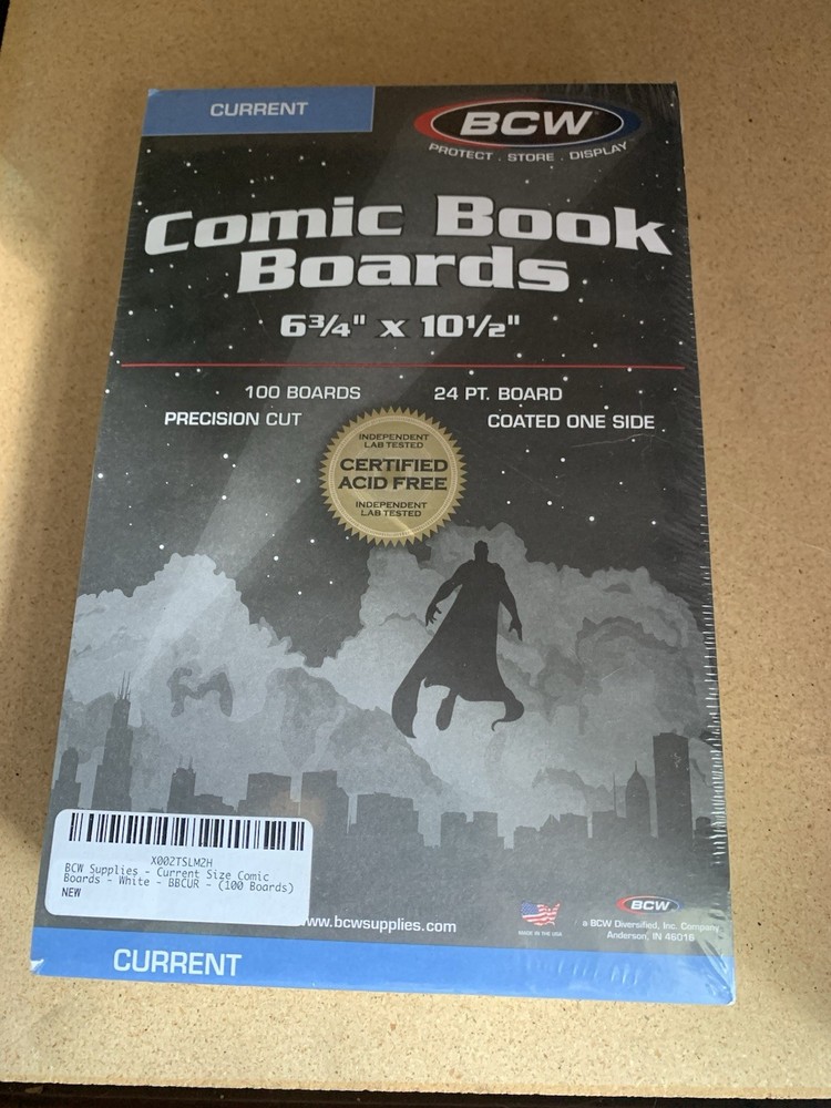 (100) BCW Comic Boards (Current/Modern) NEW Sealed