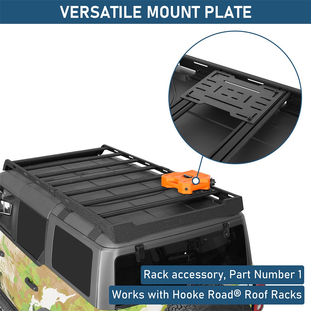 Universal Fitment Versatile Roof Rack Mount Panel Fuel Container Mount Bracket