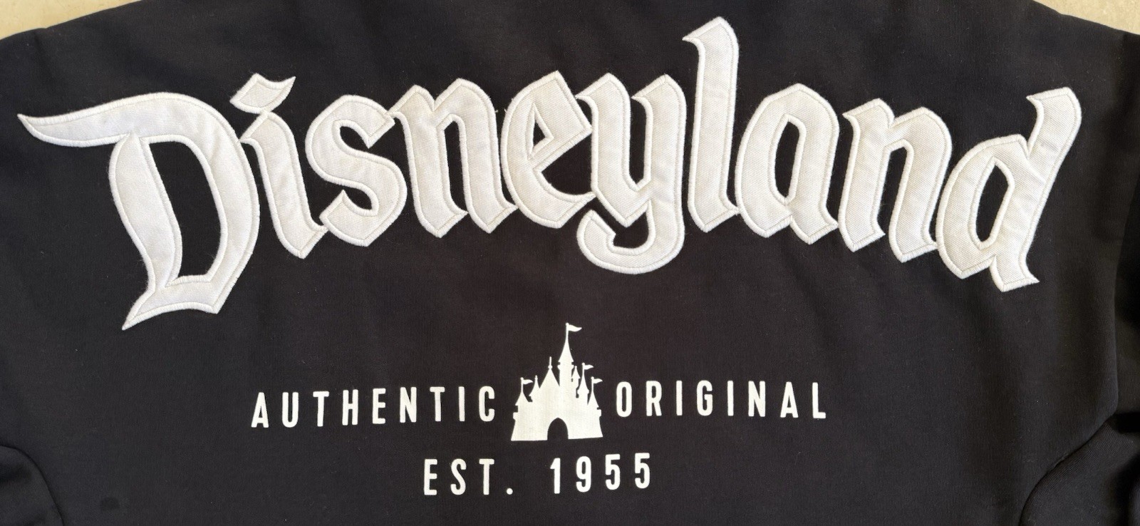 🔥Disney Parks - DISNEYLAND Logo - Zip Hoodie - Black - L💥