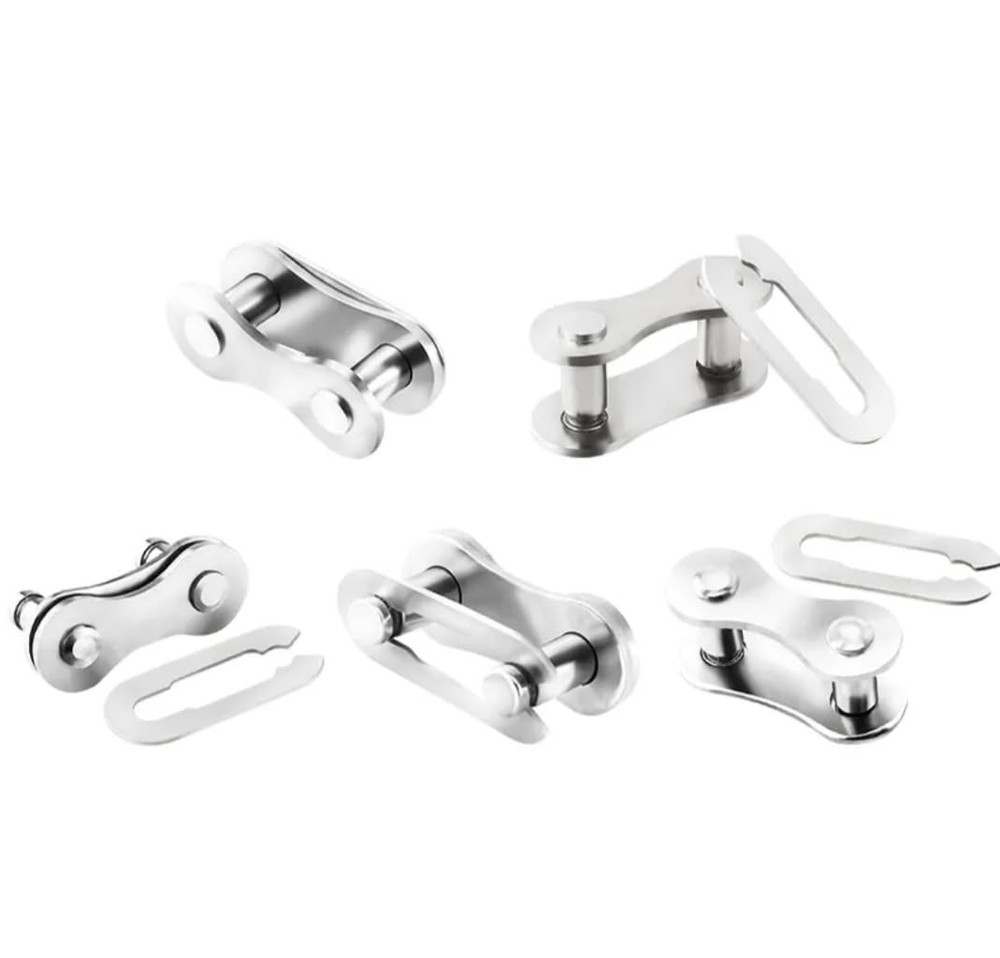 Bicycle MasterLink Reusable Connecting Link Single Speed BMX Fixie 5 Pack Silver