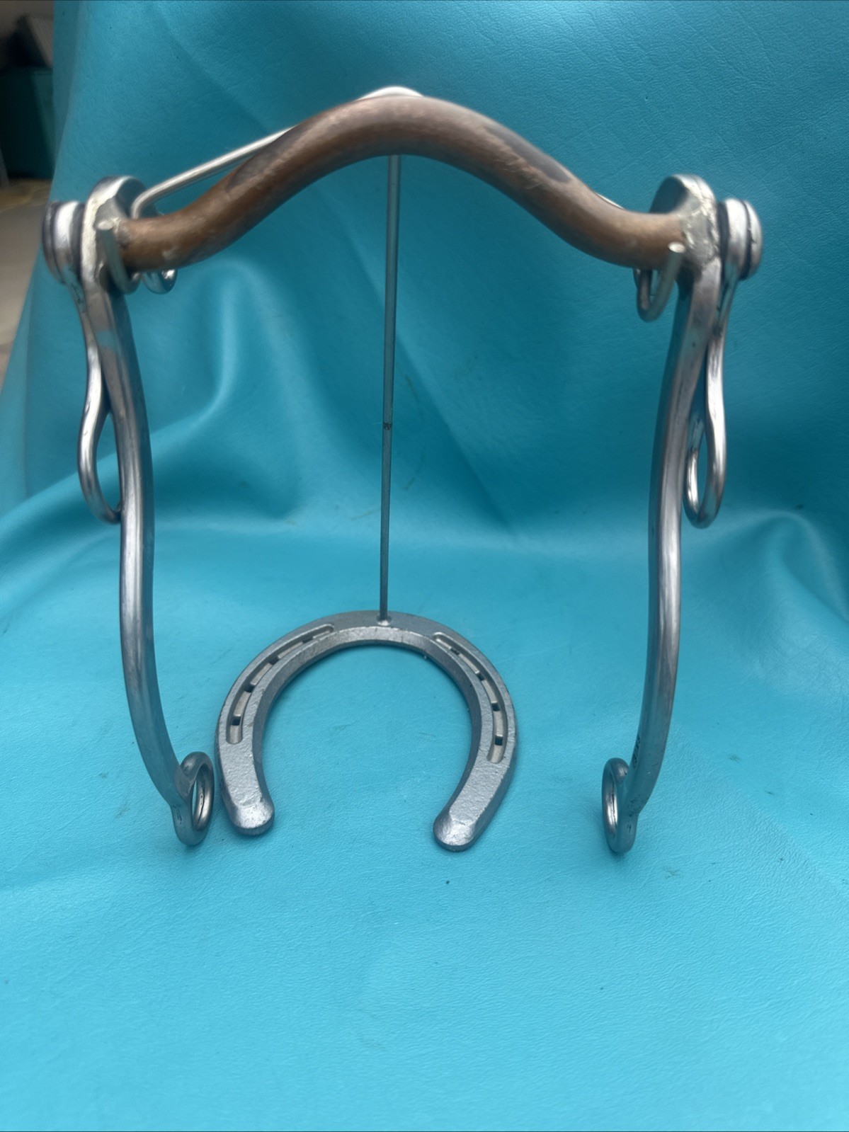 ED SIMS Maker Mark 5” Copper Mouth- Swinging Curb Bit SS Shanks Rare!