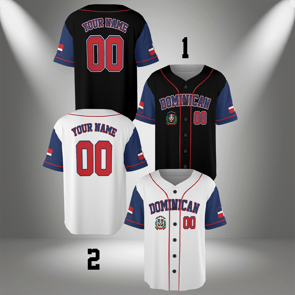 Personalized Dominican Republic Dominican Baseball Jersey, Dominican Team Jersey