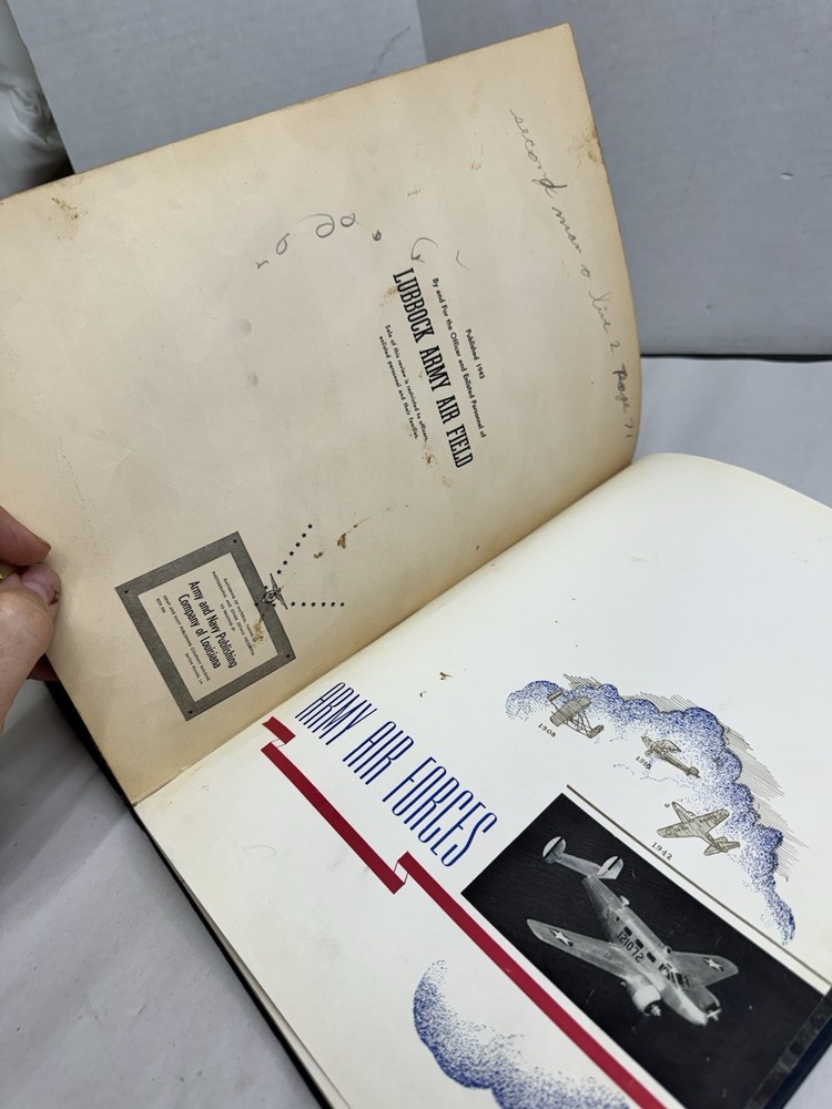 Lubbock Army airfield training command 1940s book