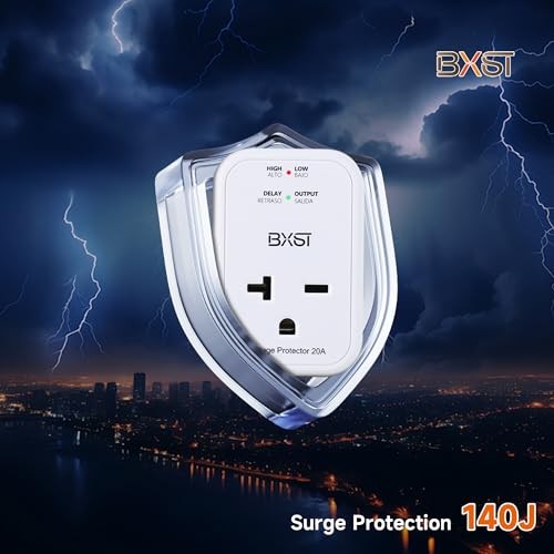 Single Outlet Surge Protector for Refrigerator/Air 220V 2PACK