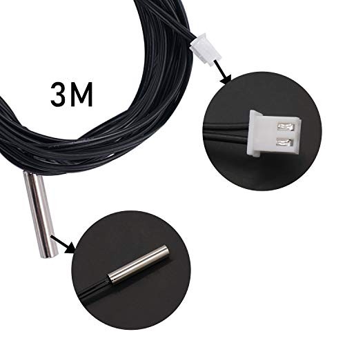 🌡️ 3M NTC Thermistor Temperature Sensor Probe for Refrigerator & AC 🧊