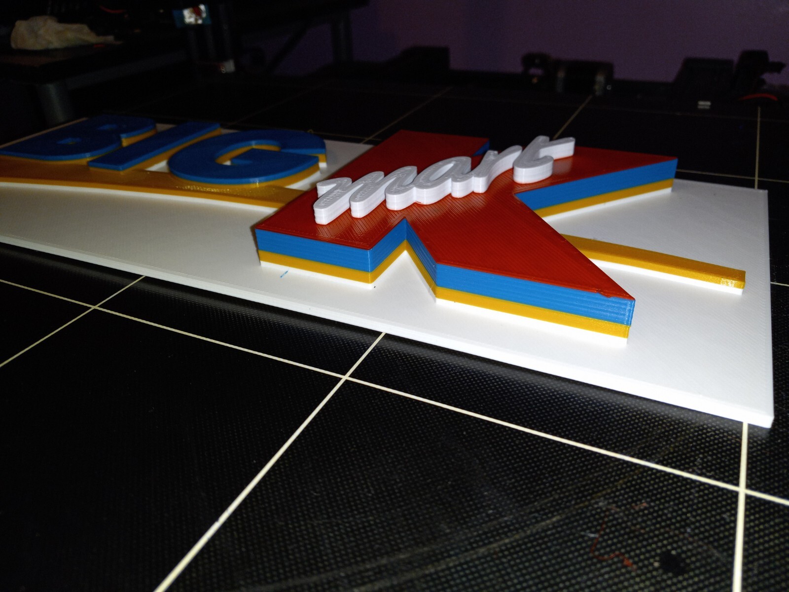 15" Vintage 3D Big K Kmart Sign, 3D printed. 3D reproduction logo 15"×6"×1"
