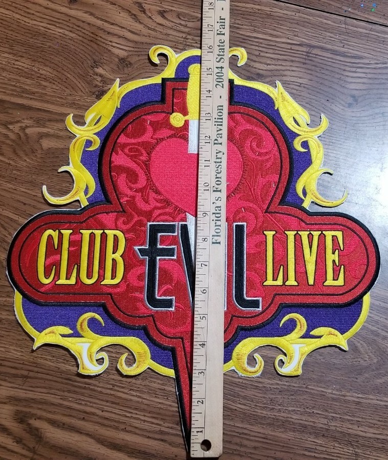 Club Evil Live Embroidered Patch
