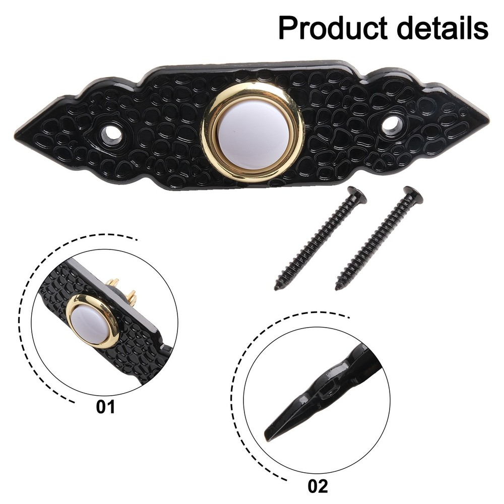 Convenient Wired LED Light Doorbell Push Button for Easy Front Door Access