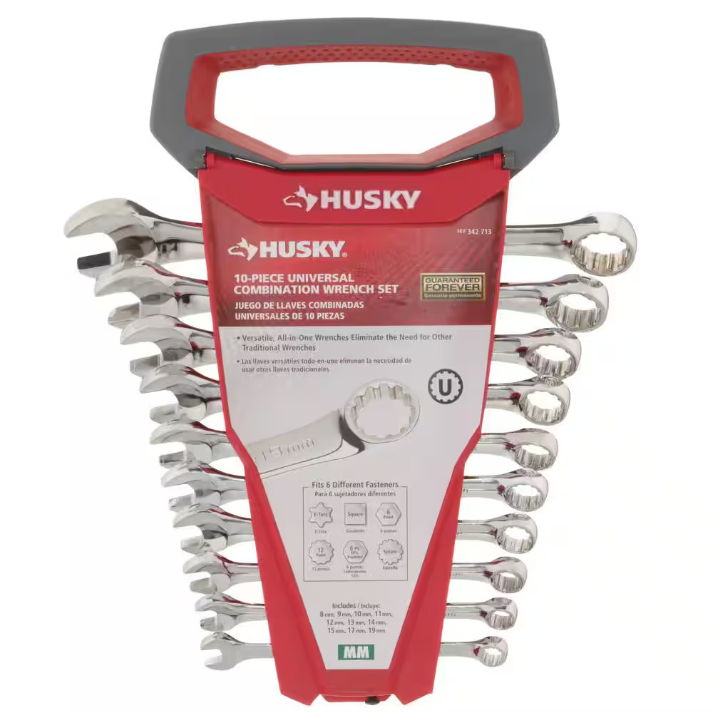 Metric Universal Combination Wrench Set (10-Piece)