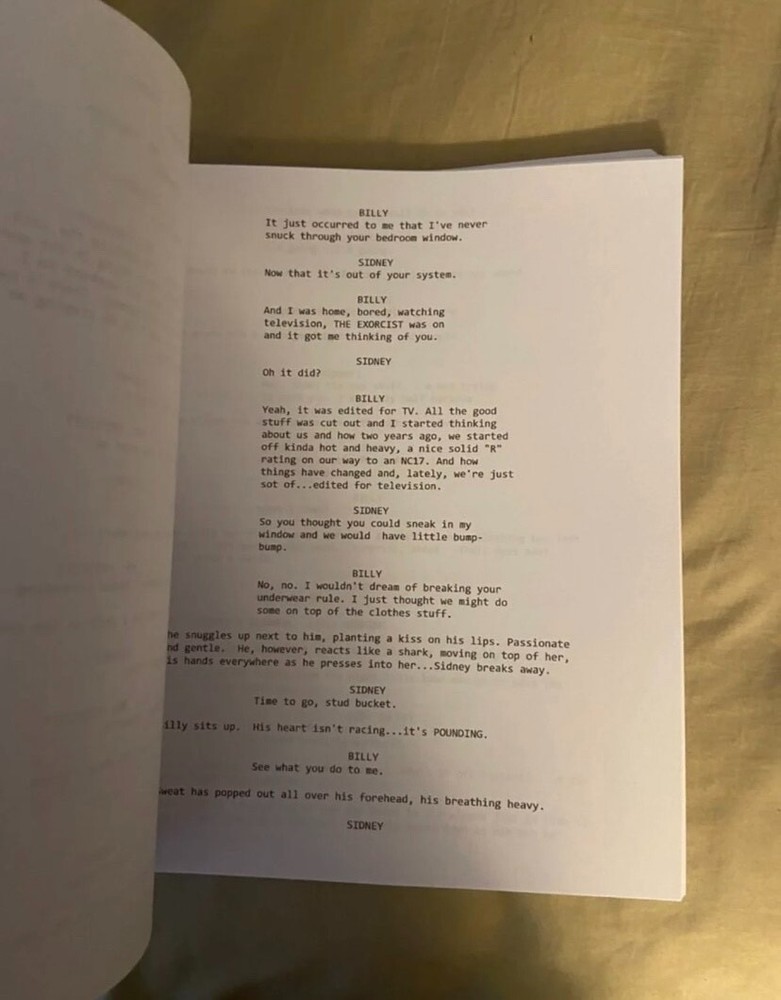 Scream Horror Movie Script Reprint Full Screenplay unsigned