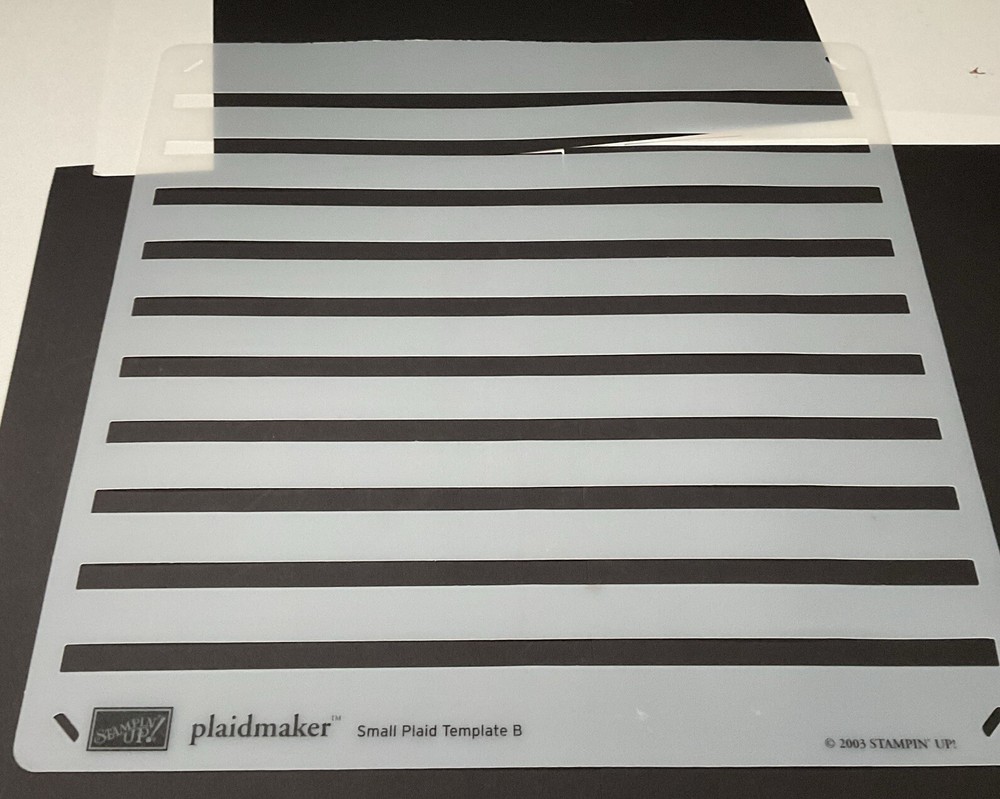 Stampin' Up Memories Plaidmaker Template Set Small Plaid