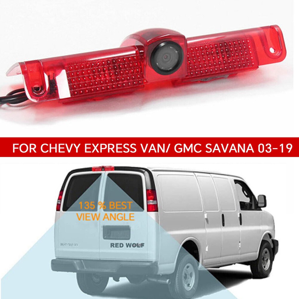3rd Brake Light Backup Reverse Camera For Chevy Express GMC Savana Van 2003-19