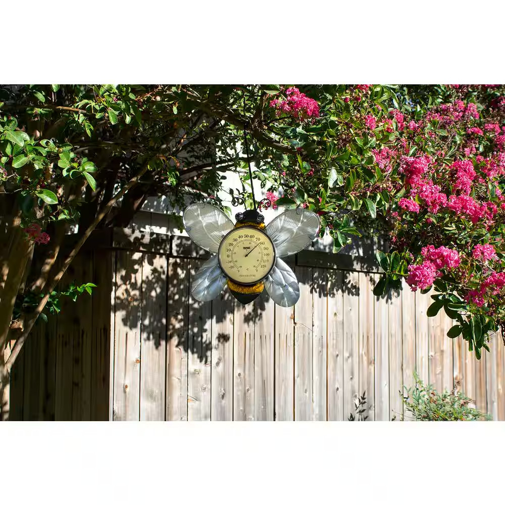 Bee Analog Outdoor Wall Thermometer