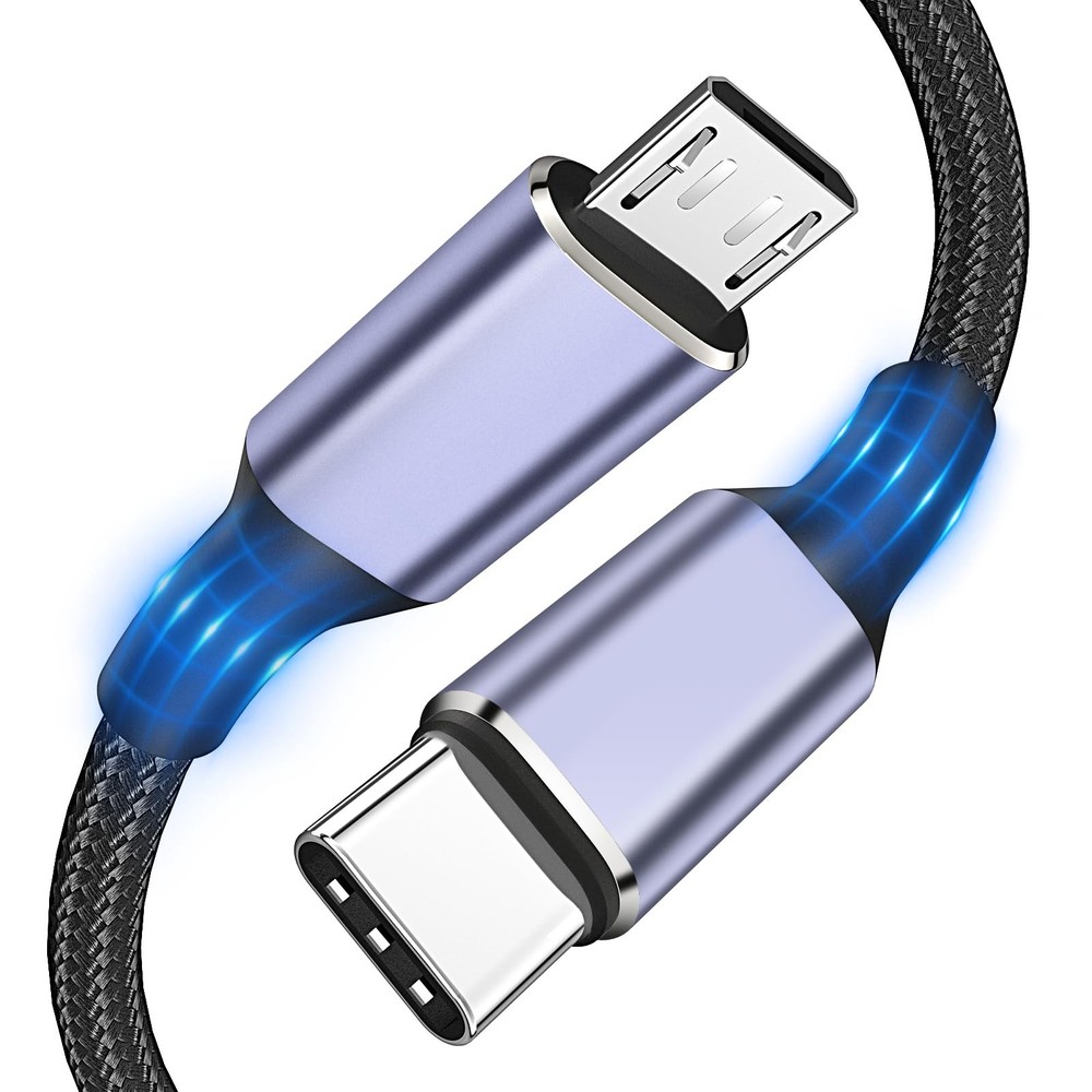 Cieoaos USB C to Micro Cable 3FT Type C 3FT, Gray