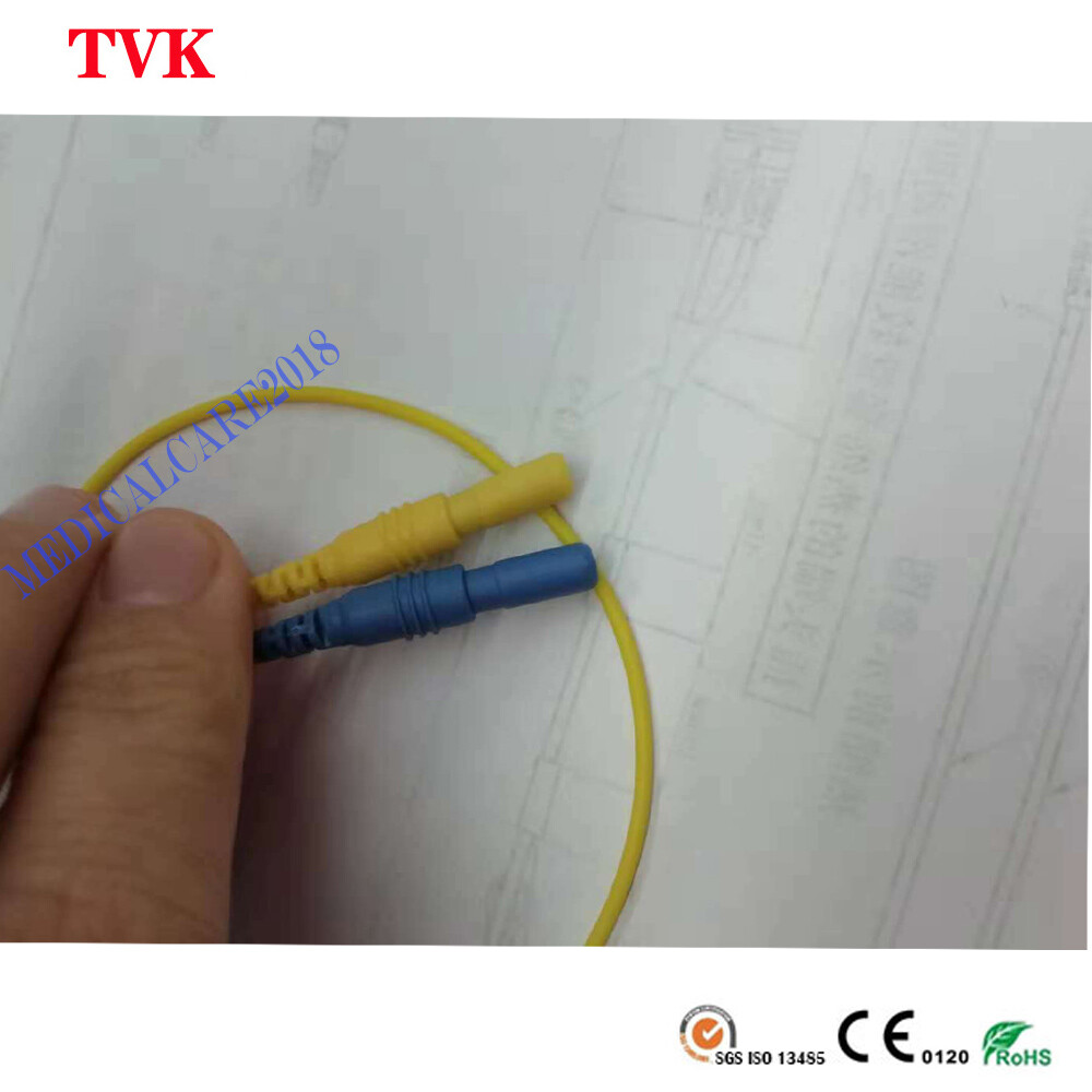 EEG Electrode Cable, Pure Silver Ear-Clip(3p) & Cup(2p), DIN1.5 Socket, 5pcs/set