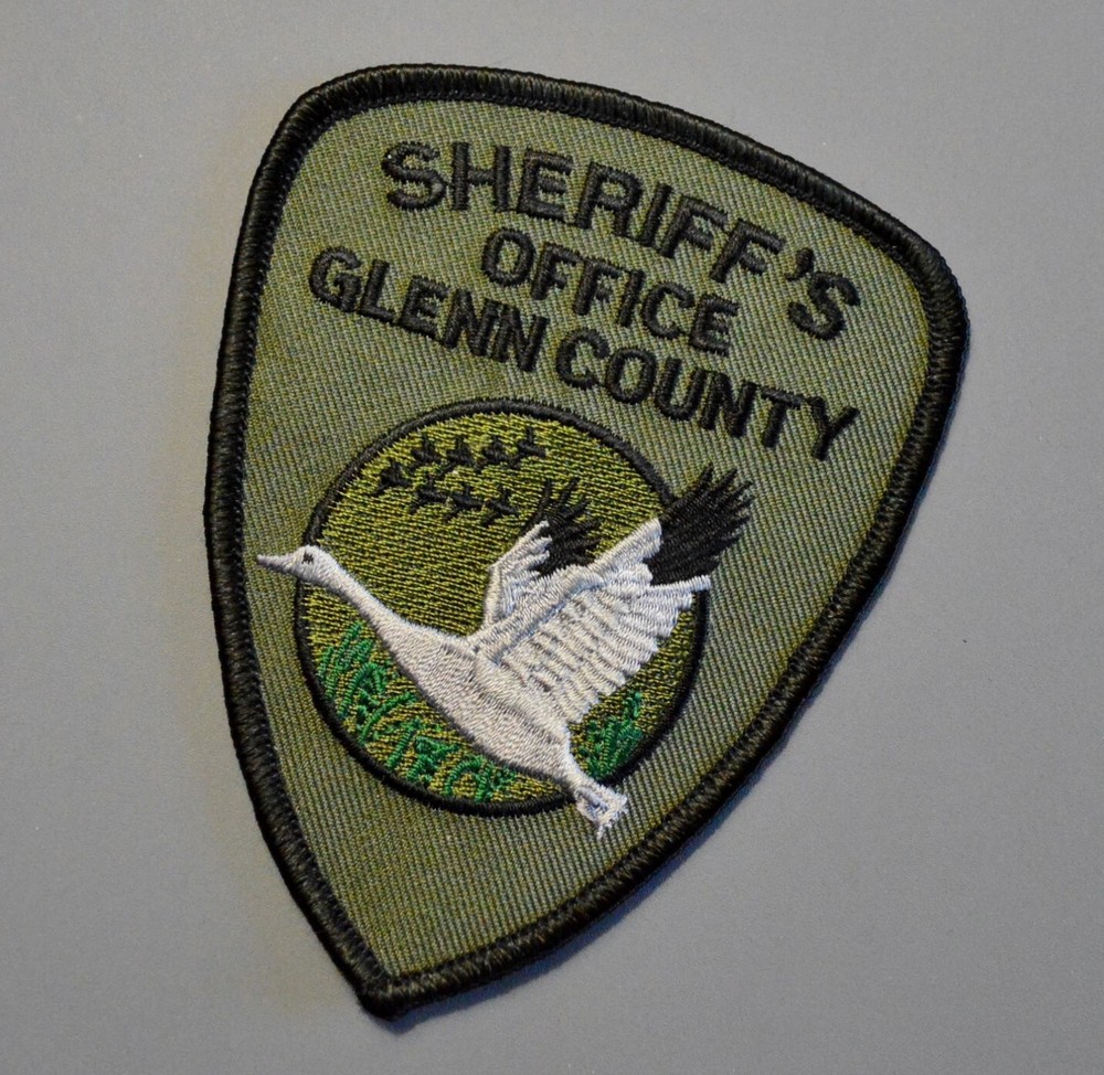 Glenn County California Sheriff OD Background Patch ++ Mint CA