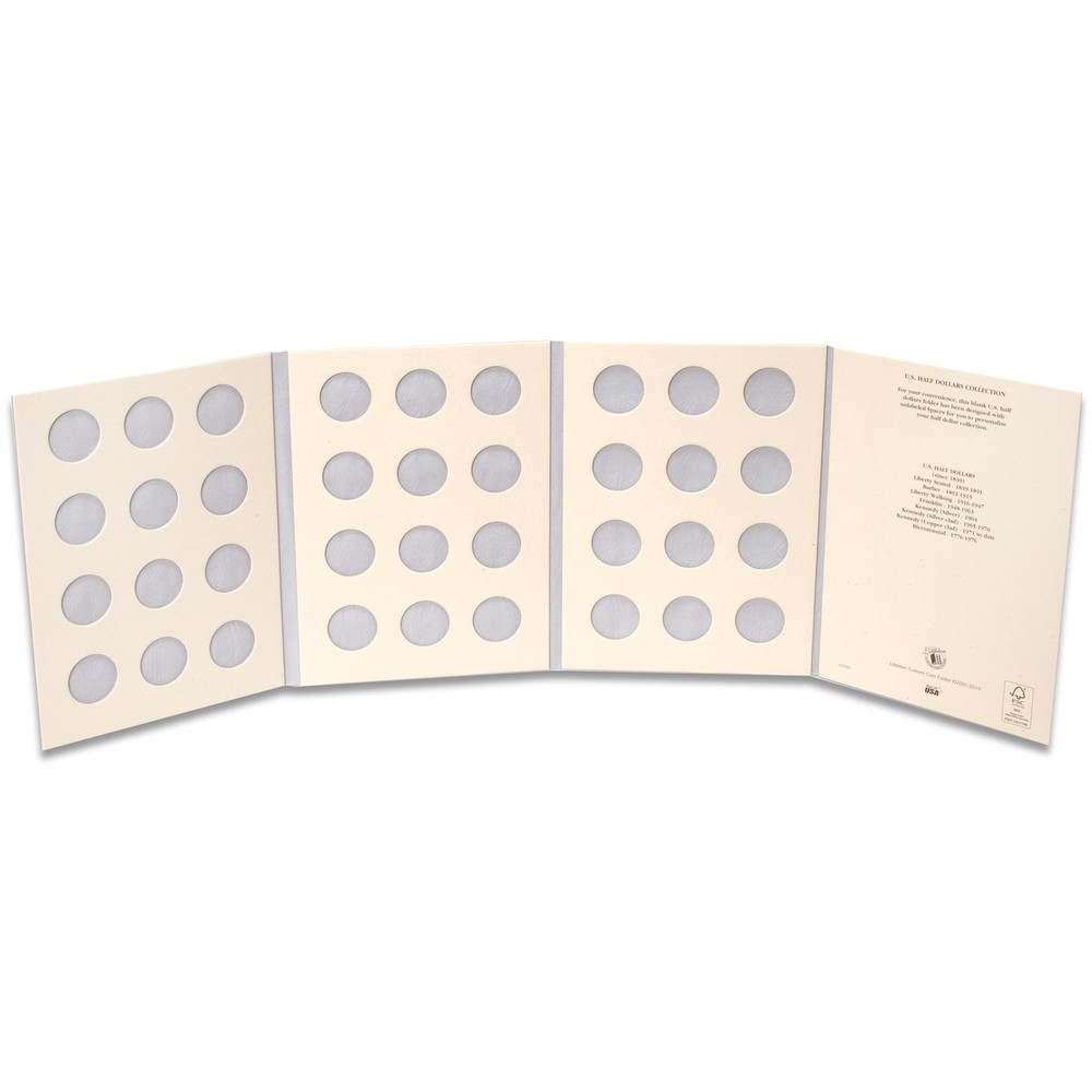 Blank Half Dollar Folder
