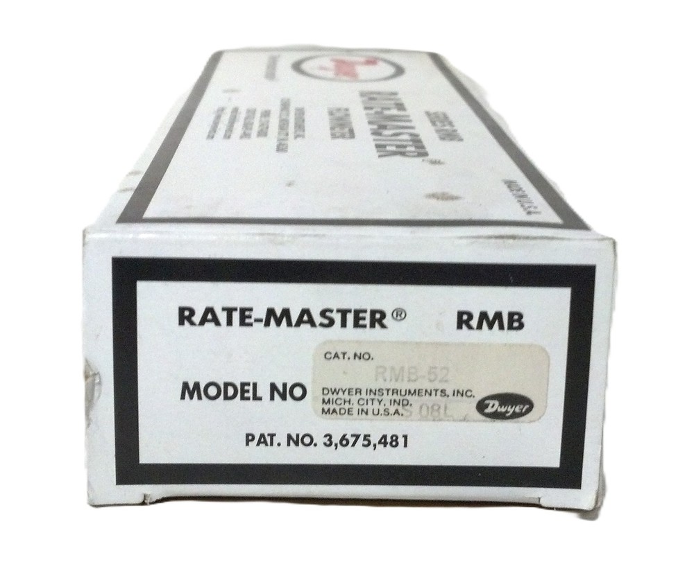 Dwyer RMB-52 5-50 SCFH Rate-Master Variable Area Flowmeter