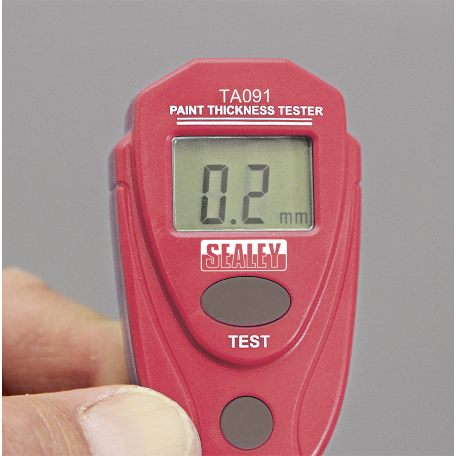 Sealey Workshop Digital Paint Thickness Gauge / Tester / Diagnostic Tool - TA091