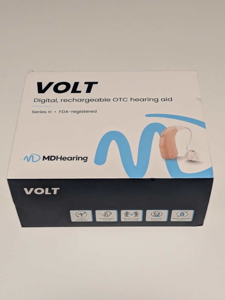 MDHearing VOLT Hearing Aid Digital Rechargeable, New Sealed