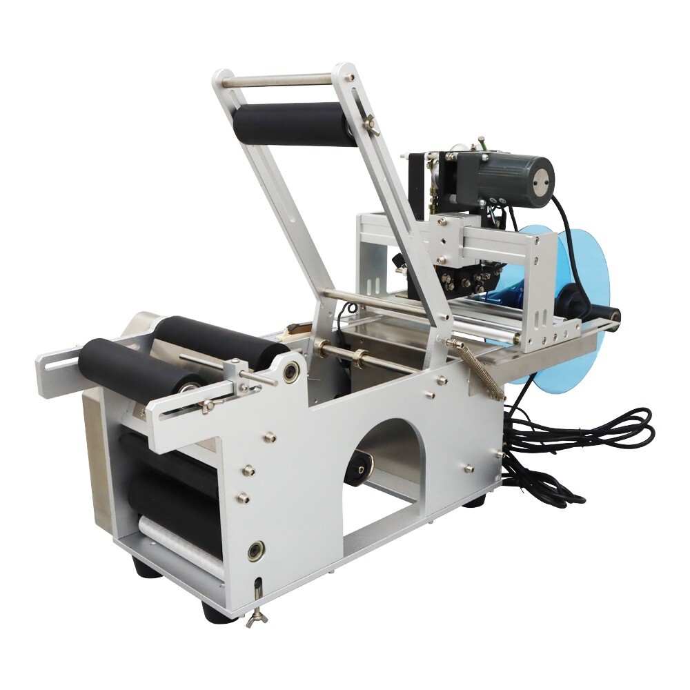 Round Bottle Labeler Coding Machine with Printer Labeling Machine3-15m/min Speed
