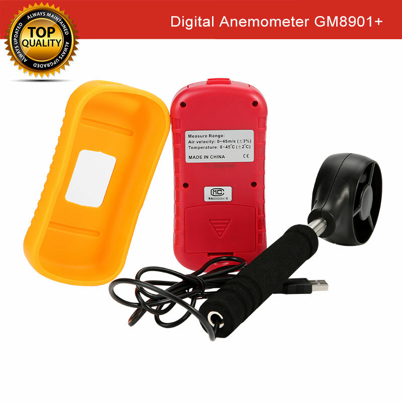 Handheld Portable Digital Anemometer Wind Speed Meter Thermometer Sailing LCD